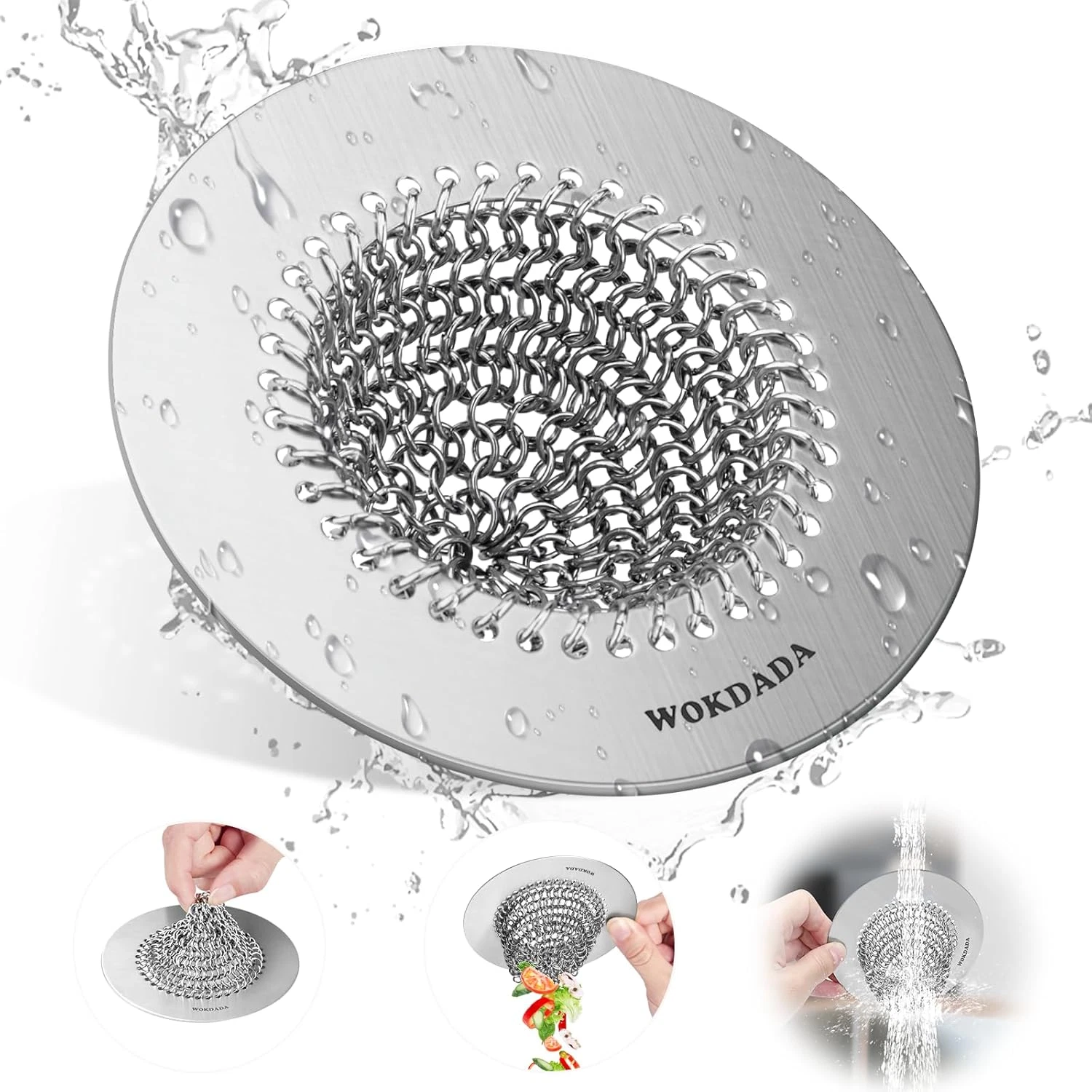Kitchen Sink Drain Strainer, Flippable Mesh Sink Strainer, Wokdada 304 Stainless
Opens in a new wind