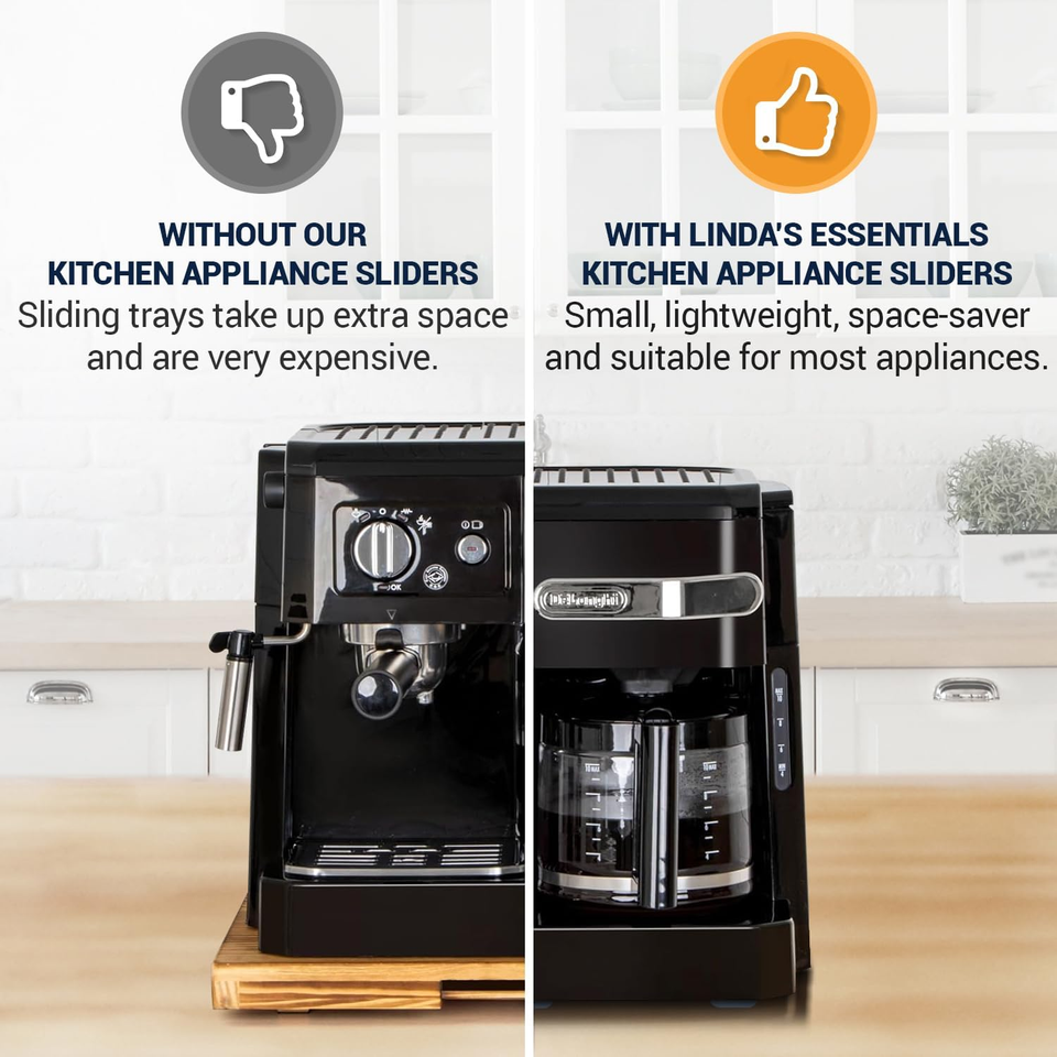 Appliance Sliders for Kitchen Appliances (16 Pack) Small Appliance