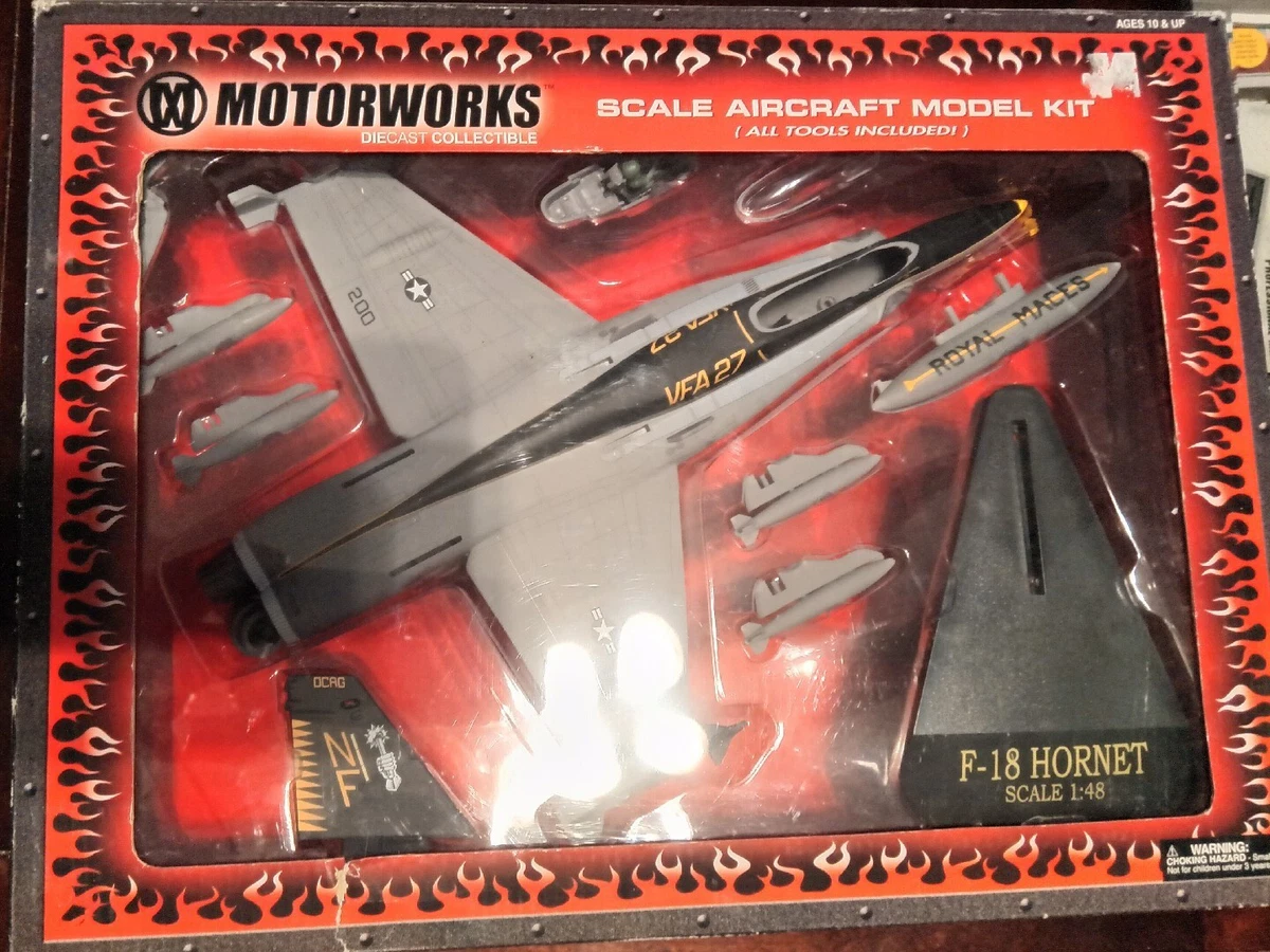 Motor works 1 48 Scale Diecast Model F 18 Aircraft VFA 27.Rare
