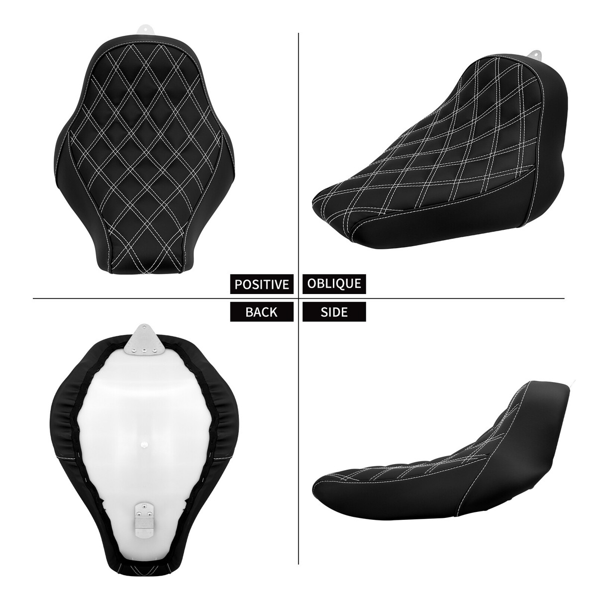 Front Motorcycle Solo Driver Seat Fit For Harley Short Fender