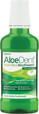 AloeDent, Aloe Vera Mouthwash Fluoride Free, Natural Action, Vegan, Cruelty Free