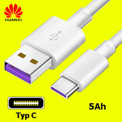 Original Huawei SuperCharge 5A USB-C Ladekabel Datenkabel Mate 9 10 RS Nova 2 2s