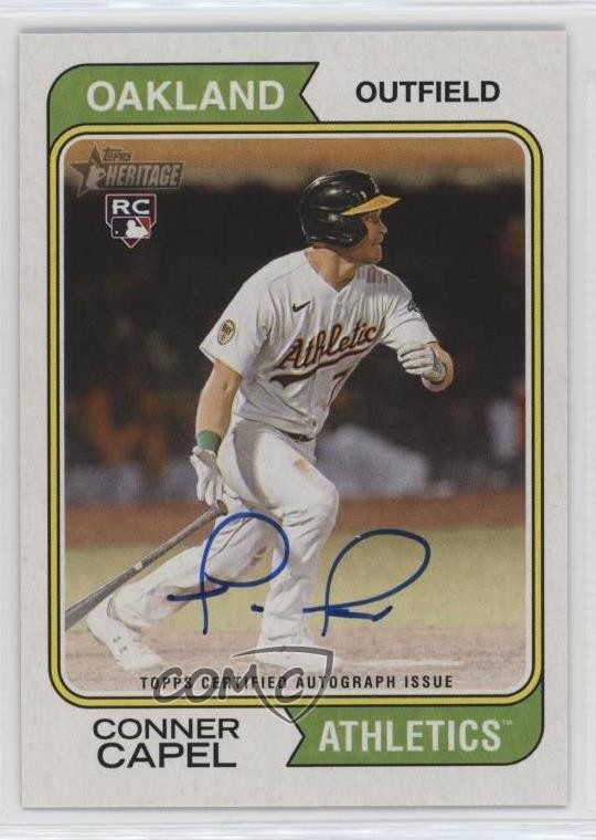 2023 Topps Heritage Real One Auto Conner Capel #ROA-CCL Rookie Auto RC