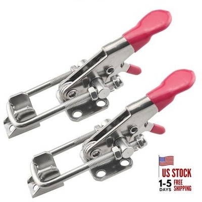  2PCS Stainless Steel Adjustable Lock Clamp 40323 Heavy Duty Toggle Clamp 