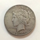 1934S Peace Dollar $1 90% Silver Business Strike US Coin Circulated