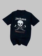 Vintage Jackass Movie 2002 Warning Rare Promo T-Shirt Size S