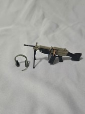 GI Joe Classified 6  Valaverse Trigger M249 Light Machine Gun Headphones Fodder