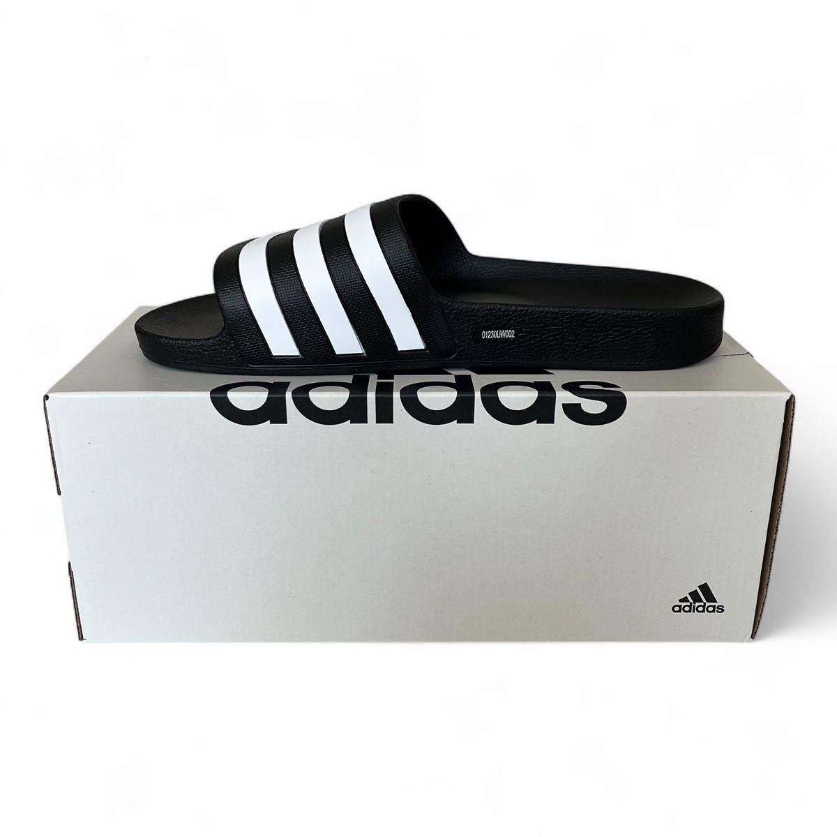 adidas Adilette Aqua NIB Men's Slides Black, White F35543 US Size