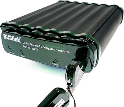 Ciphershield USB 3.0/Esata FIPS 140-2 Level 2 HIPAA 256-Bit AES Hardware Encrypt
