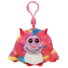 TY Monstaz - WILLY the Tie-Dyed Monster (Plastic Key Clip - 3 inch) - MWMTs