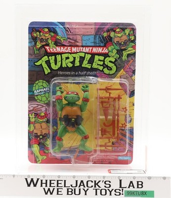 Raphael Plastic Head AFA GRADED 70+ 70/75/80 10-Back TMNT 1988 Playmates NEW
