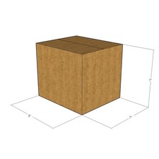 50 8x7x7 Kraft Brown Corrugated Shipping Boxes 32 ECT Single-Wall New