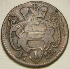 AUSTRIA 1 Pfennig 1765 - Copper - Maria Theresia - VF+ - 674 *