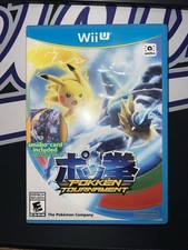 MINT DISC Pokken Tournament Wii U Nintendo Pokemon - No Amiibo Mewtwo Card