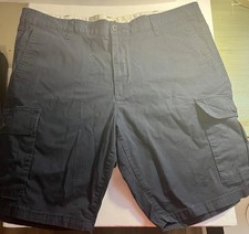 Dockers Cargo Shorts Mens 40 Navy Flat Front Relaxed Fit 11 Inseam
