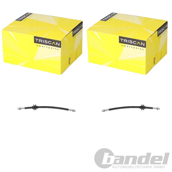 2X Triscan Bremsschlauch Hinten Passend FüR Fiat Cinquecento Seicento-image