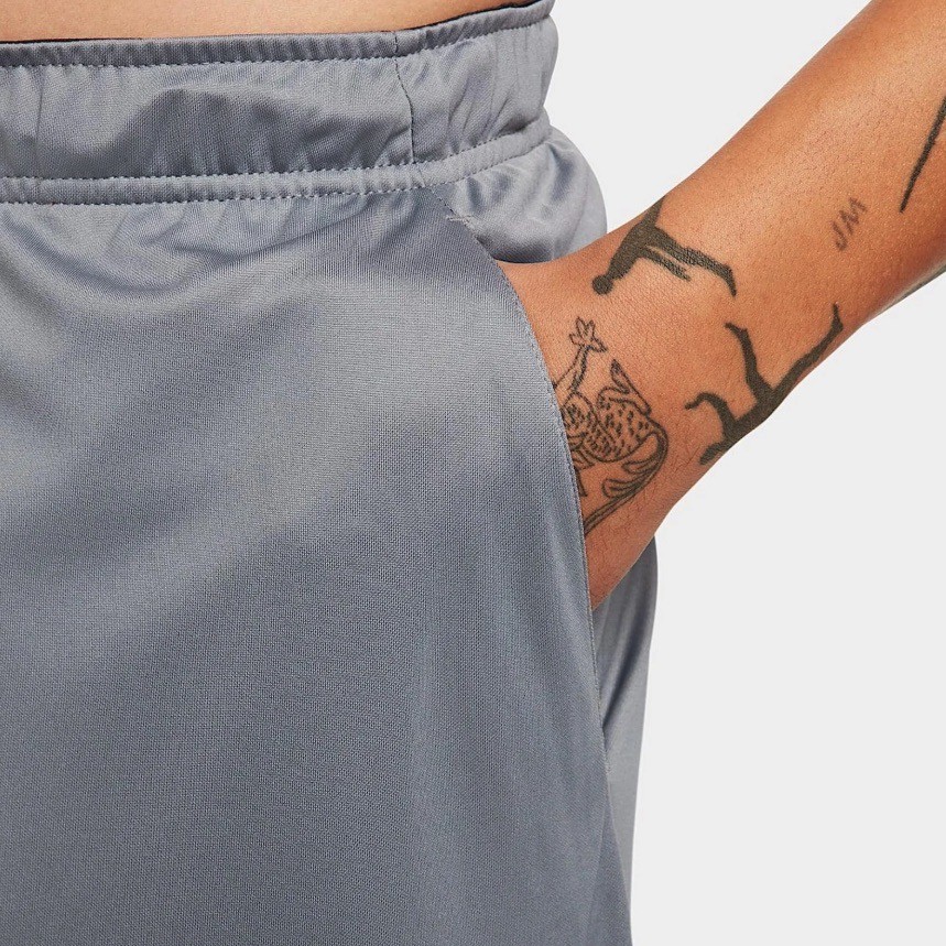 Nike Dri-FIT Knit Training Shorts Smoke Grey DD1887-084 Mens XL
