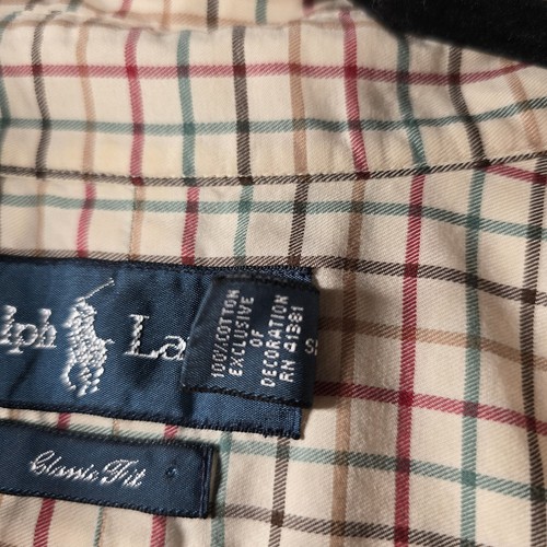 Polo Ralph Lauren camicia abbottonata uomo 3XLT alta vestibilità classica multicolore a quadri - Foto 3 di 8