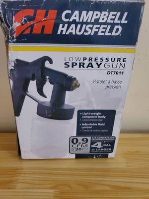 #ad Campbell Hausfeld Low Pressure Spray Gun DT7011 .9CFM @ 30 Psi $40.00