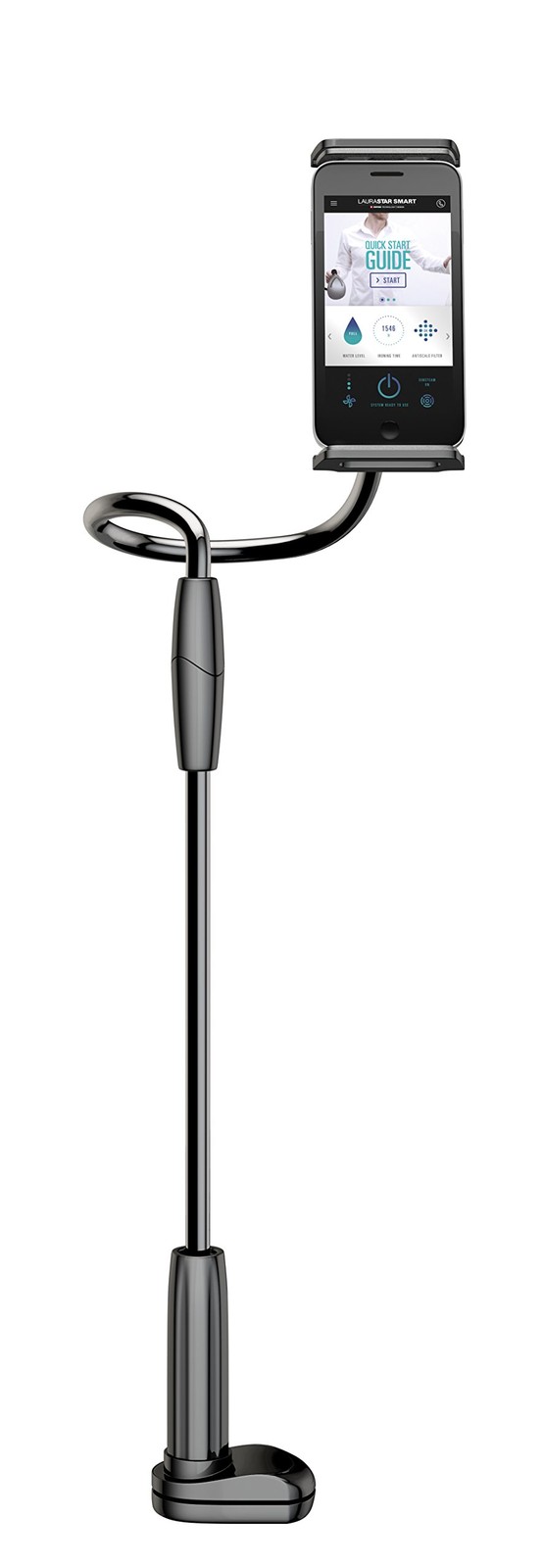 Support téléphone anti-secousse à bras articulé pour éviter la fatigue des mains au bureau