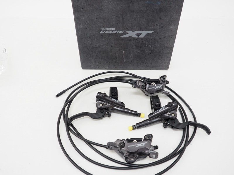 New! Shimano XT BL-M8100 BR-M8120 Mountain Bike Disc Brake Set Front & Rear