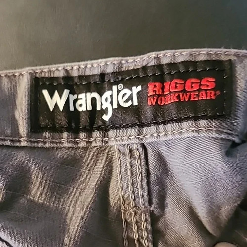 Wrangler Riggs Work Wear Pants Men's Durable Pants Heavy Duty sz 44 X 32 Gray - Picture 5 of 6