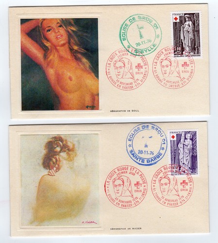 ein Lot von 6 FDC Das französische Rote Kreuz 70er Jahre /L13 - Bild 2 von 2