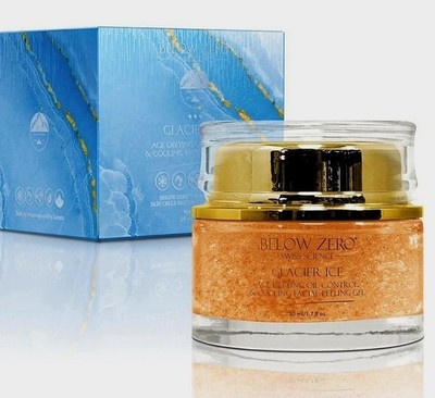 Below Zero Glacier Ice Age Defying Oil Control Facial Peeling Gel 50ml, sealed