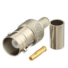 10x BNC Female Crimp RF Connectors for RG58 RG142