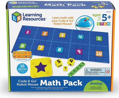 Code & Go Robot Mouse Math, STEM, Math Expansion Pack, Ages 5+
