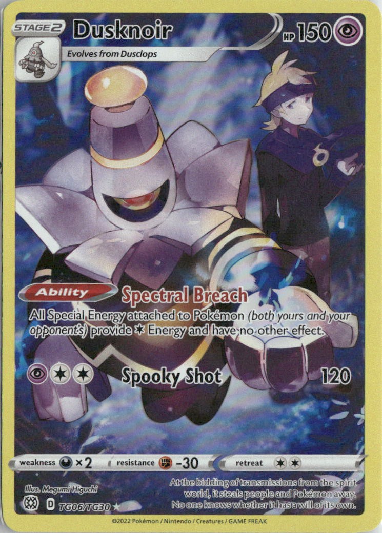 Dusknoir TG06/TG30 Holo Brilliant Stars Trainer Gallery Pokemon NM