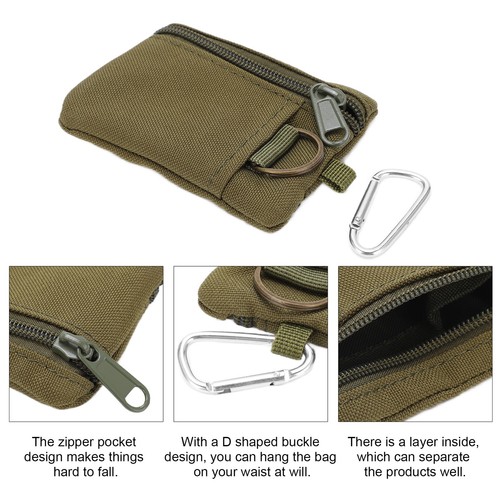 Small Molle Utility Pouch Nylon EDC Molle Pouch For Camping - Picture 9 of 31