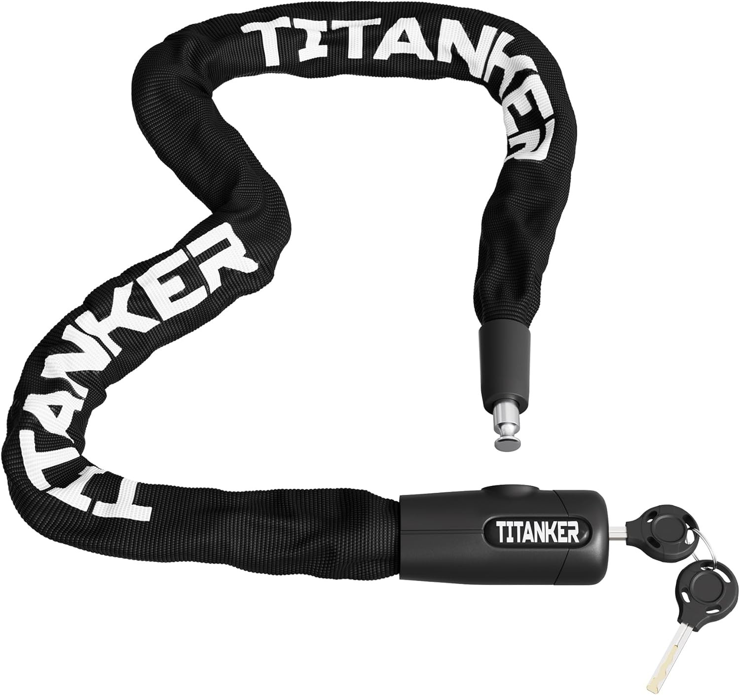 Titanker Bike Chain Lock with Keys, 3.3 Feet Security Heavy Duty Anti-Theft Bicy