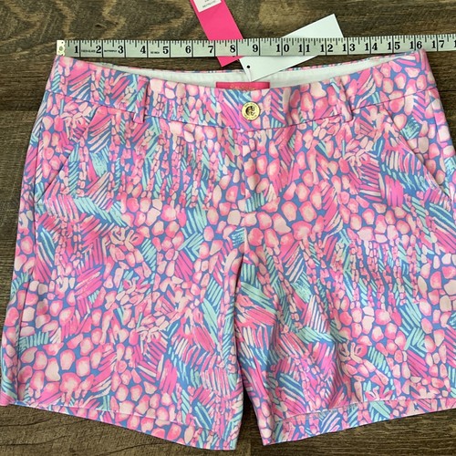 Lilly Pulitzer Jayne Knit Short Women Size 10 Pink Sorbet High Altitude Colorful - Picture 6 of 8