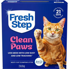 Multi Cat Clumping Cat Litter Clean Paws Low Tracking Pet Supplies 22 lb Box