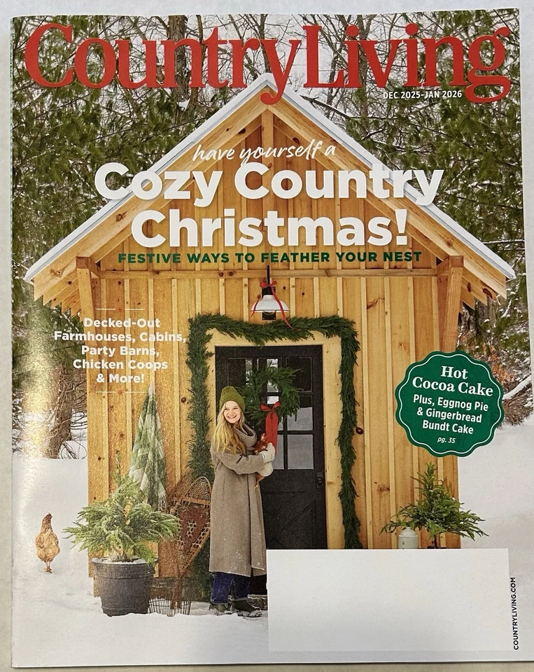 Country Living Magazine 2025 FULL YEAR 6 issues One Owner clean lot CHRISTMAS Foto 3 de 4
