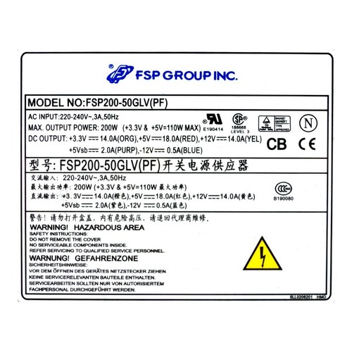 FSP FSP200-50GLV 200W Veriton 3600GT - Picture 3 of 3