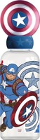 Original Marvel Captain America 3D-Trinkflasche FüR Kinder, 560 Ml.