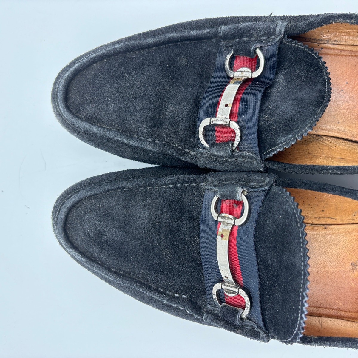 Gucci Suede Leather Penny Loafers Men\'s 7 Old Money Preppy Gucci Suede Leather Penny Loafers Men main image 2