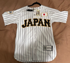 Mizuno Shohei Ohtani 16 Japan Baseball Jersey S White/Black Pinstripe
