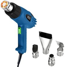 PHONO PISTOLA TERMICA SVERNICIATORE ARIA CALDA 2200W600 GRADI 4 ACCESSORI
