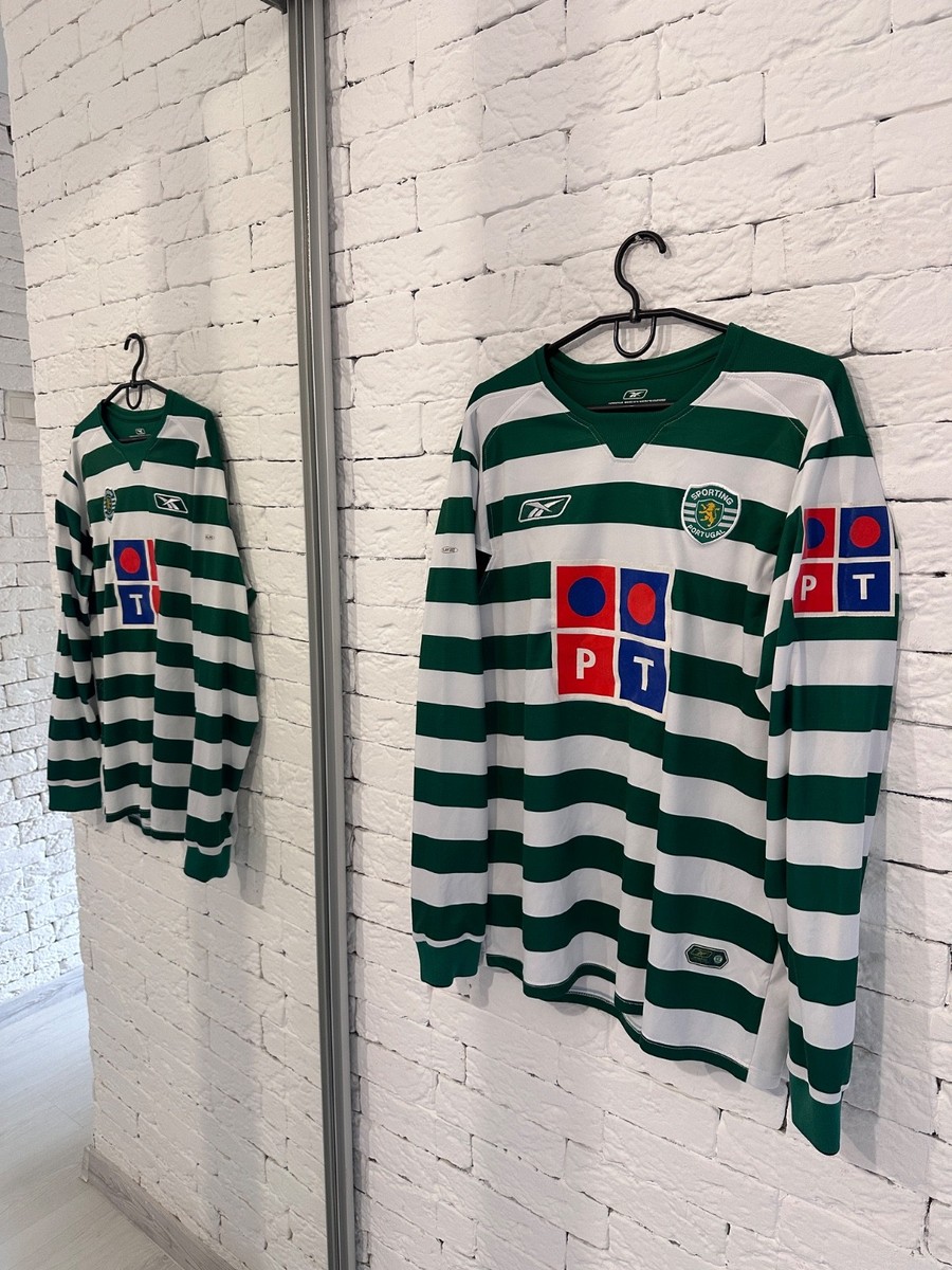 Sporting CP 2004-2005 Long Sleeve Home Jersey (Reebok) – Size S