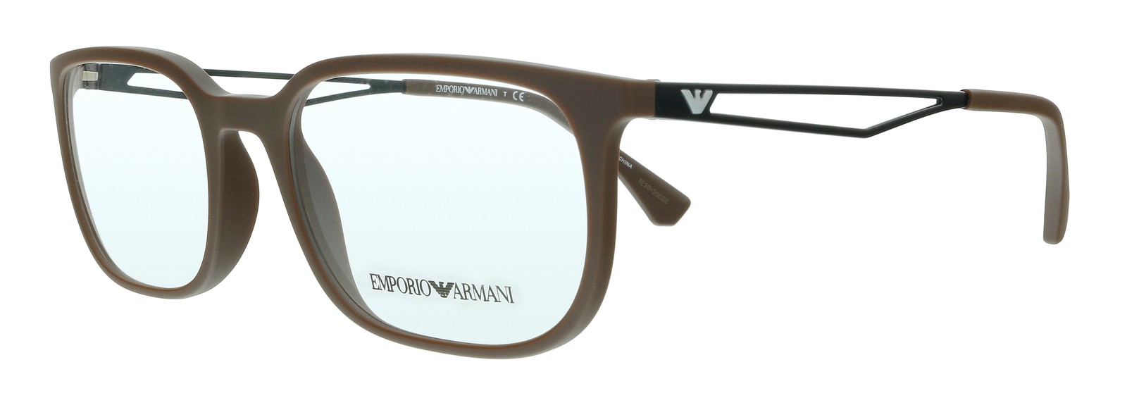 Очки-подушечки Emporio Armani 0EA3174 5260 Матово-коричневого цвета 11990₽