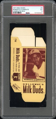 Roberto Clemente #8 1971 Milk Duds Complete Box card