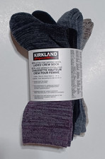 Kirkland Signature 85 Extra-Fine Merino Wool Ladies' Crew Socks 4 Pack Women