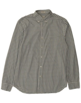 J. CREW Herren Slim Hemd mittelblau kariert Baumwolle DE14