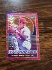 Chris Rodriguez 2021 Panini Chronicles Overdrive PINK PULSAR PRIZM RC ROOKIE #3
