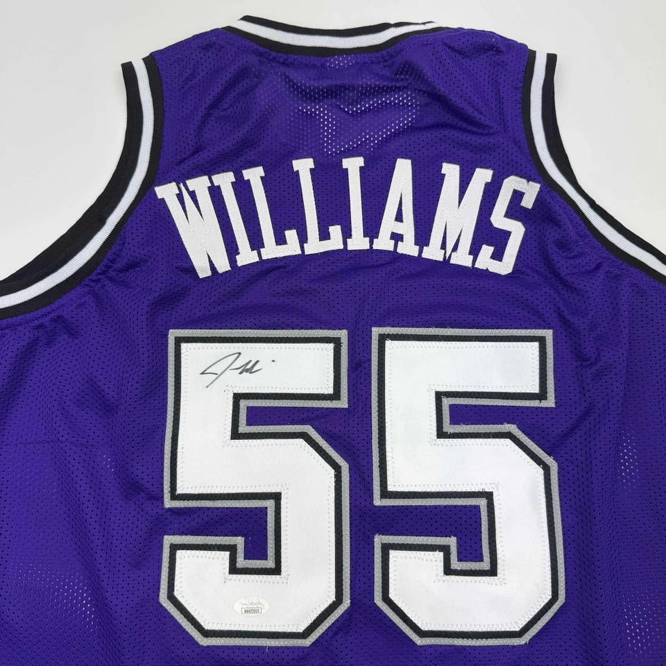 Camiseta deportiva púrpura autografiada/firmada de Jason William de Sacramento certificado de autenticidad PSA/DNA automática Foto 2 de 4