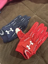 UA UNDER ARMOUR FIERCE NFL 9/11 WE WILL NEVER FORGET FOOTBALL GLOVES 1292655-411