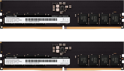 Elite DDR5 64GB Kit (2X32Gb) 4800Mhz (PC5-38400) CL40 Non-Ecc